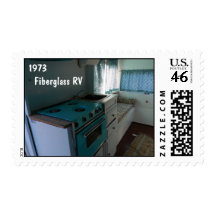 1973 Fiberglass RV Turquoise Stamp