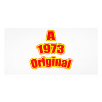 1973 Original Red Photo Card Template