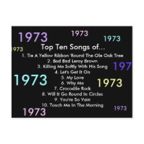 1973 Songs postcards