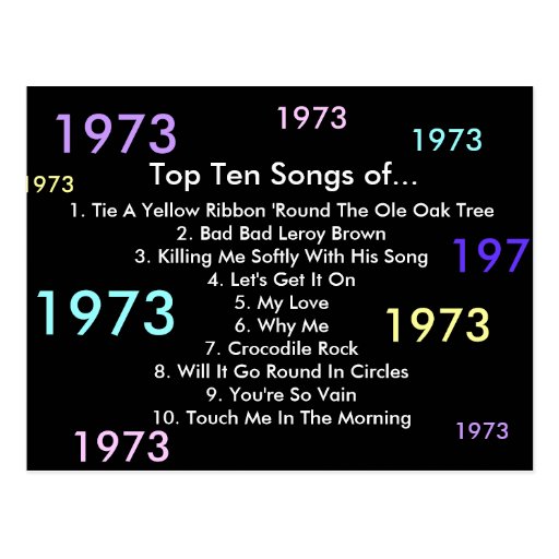 1973-songs-postcard-zazzle