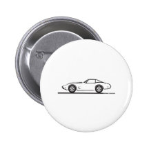 1974 - 1977 Corvette Pinback Button