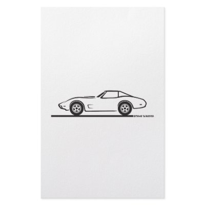 1974 - 1977 Corvette Stationery by frengi