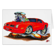 1974-76 Firebird Red Car Cards
