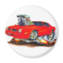 1974-76 Firebird Red Car Fridge Magnets