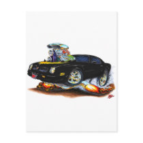 1974-76 Trans Am Black Car Postcard
