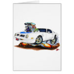 1974-76 Trans Am White-Blue Car Greeting Cards