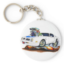 1974-76 Trans Am White-Blue Car Key Chain