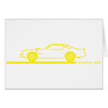 1974-78 Trans Am Yellow Car Card