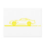 1974-78 Trans Am Yellow Car Postcard