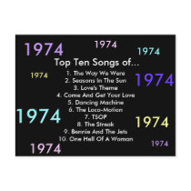 1974 Songs postcards by archemedes 1974 Songs postcards