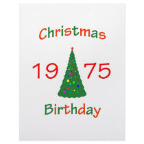 1975 Christmas Birthday letterhead