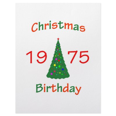 1975 Christmas Birthday Letterhead Design by christmasbirthday911