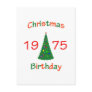 1975 Christmas Birthday Postcard