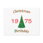 1975 Christmas Birthday Post Cards