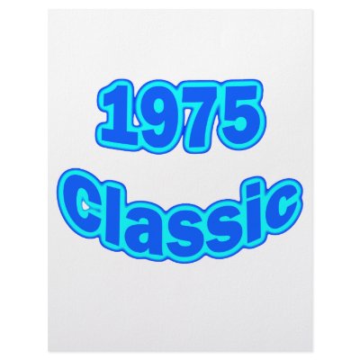 1975 Classic Blue Letterhead by birthyeardesigns3