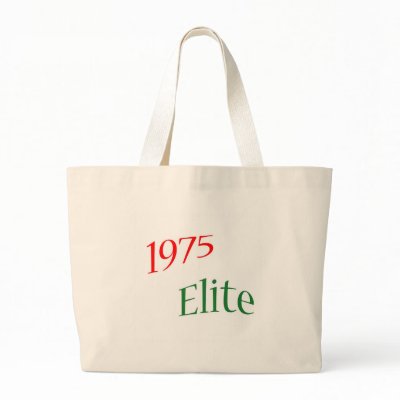 1975 Elite Tote Bags by birthyeardesigns5