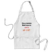 1975 halloween birthday aprons