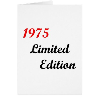 1975 Limited Edition Greeting Cards by birthyeardesigns4