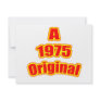 1975 Original Red Invite