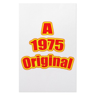 1975 Original Red Stationery by birthyeardesigns4