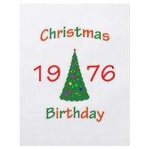 1976 Christmas Birthday Personalized Flyer