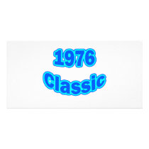 1976 Classic Blue Custom Photo Card