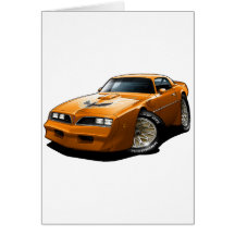 1977-78 Trans Am Orange Greeting Card