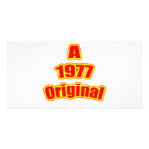 1977 Original Red Custom Photo Card