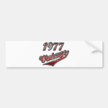 1977 Vintage Bumper Sticker