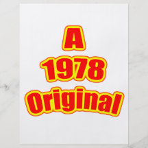 1978 Original Red Personalized Flyer