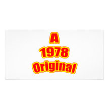 1978 Original Red Photo Card Template