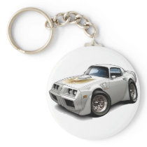 1979-81 Trans Am White Car Key Chain