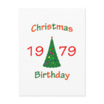 1979 Christmas Birthday Post Cards