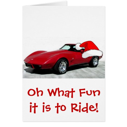 1979 christmas red corvette greeting card zazzle 1979 christmas red corvette greeting card zazzle