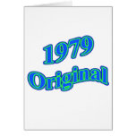 1979 Original Blue Green Greeting Cards