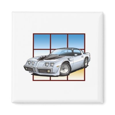 1979 Pontiac Trans Am Refrigerator Magnets by grapeapedesign