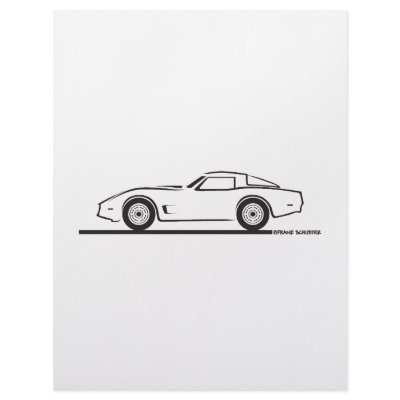 1980-82 Chevrolet Corvette Letterhead Template by frengi