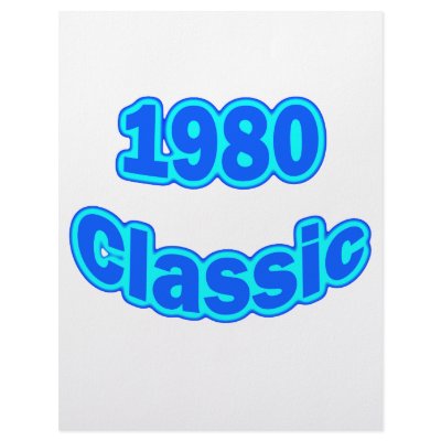 1980 Classic Blue Custom Letterhead by birthyeardesigns3