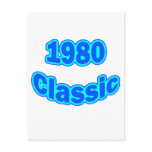 1980 Classic Blue Postcard