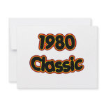 1980 Classic Personalized Invitation
