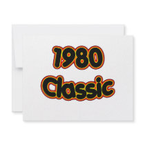 1980 Classic Personalized Invitation