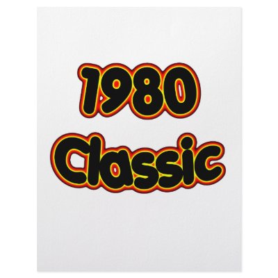 1980 Classic Personalized Letterhead by birthyeardesigns3