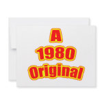 1980 Original Red Invitation