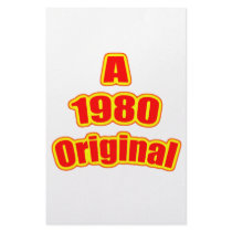 1980 Original Red Customized Stationery