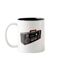 1980s Boombox mugs