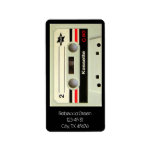 1980s Vintage geeky  Retro cassette Custom Address Labels