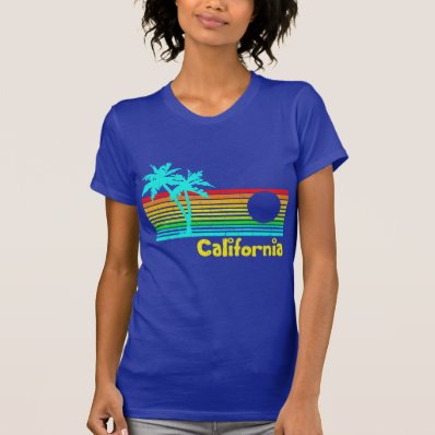 1980s Vintage Retro California Tee Shirts