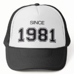 1981 birthday gift idea mesh hat