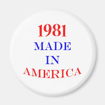 1981 Made in America Magnets