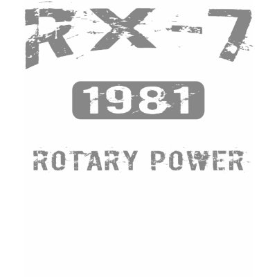 1981 Mazda RX-7 Apparel shirts